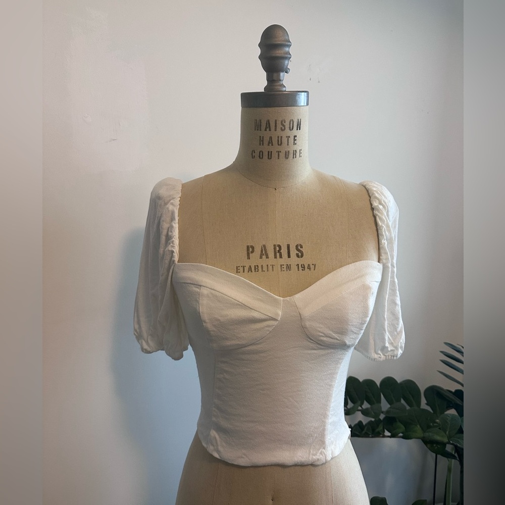 Wilfred Cream Puff Sleeve Blouse